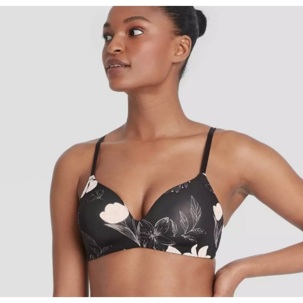 Auden The Bliss Lightly lined Wirefree bra Black Size 32C